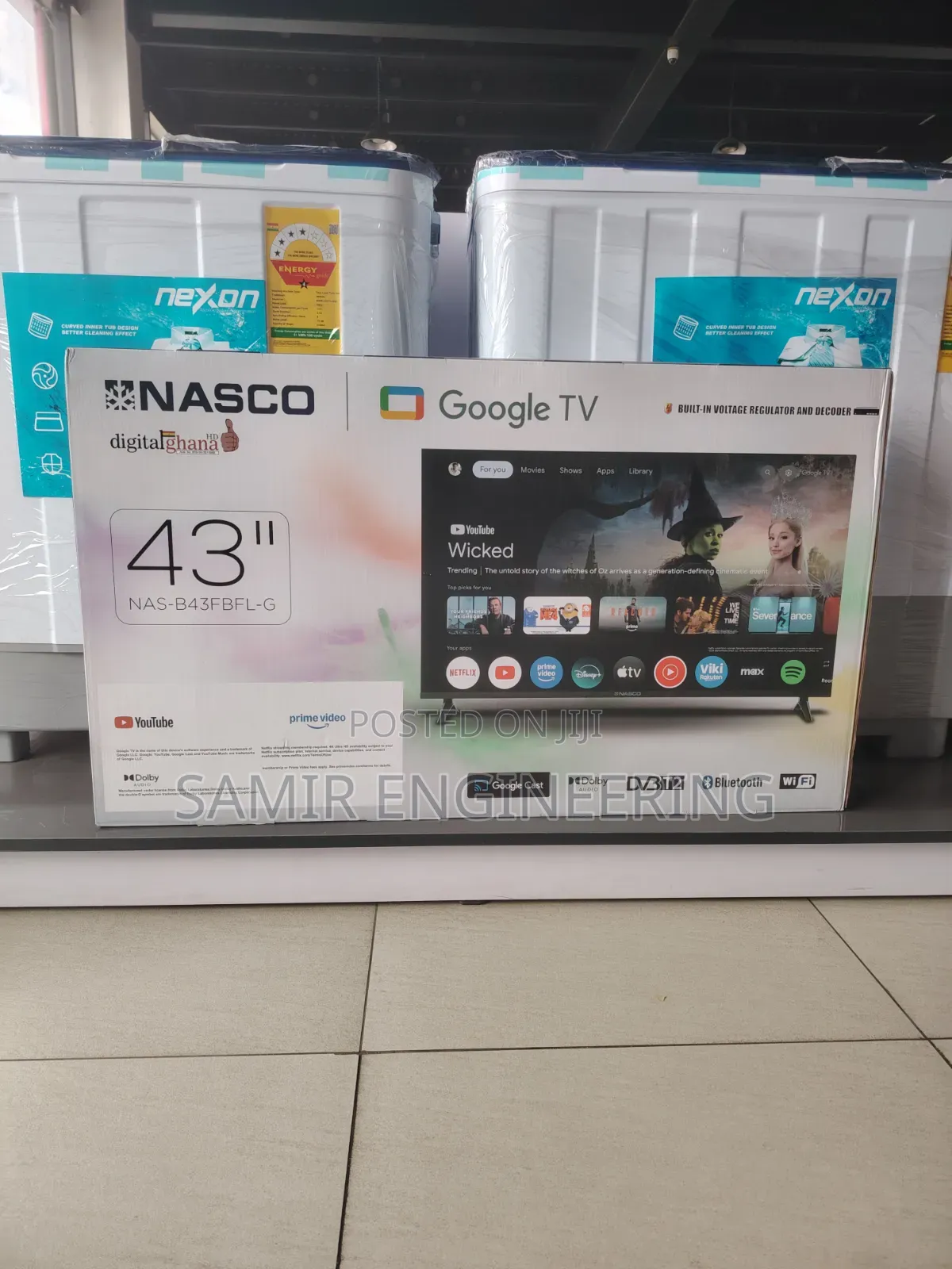 Nasco 43" Frameless Smart Android Google Tv (Nas-B43fbfl-G)