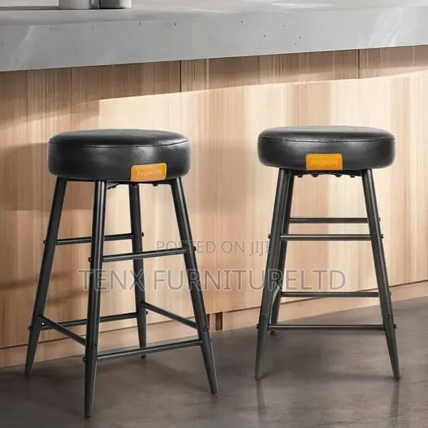 Bar Stool ( 4 Legs) Round Shape Pair