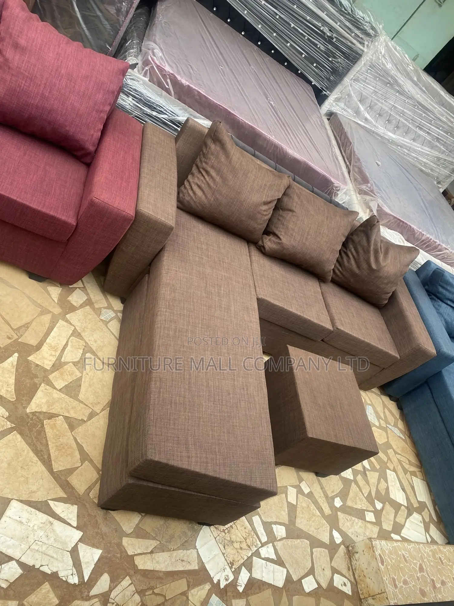 Brown 2023 Sofa Available Now . Free Delivery