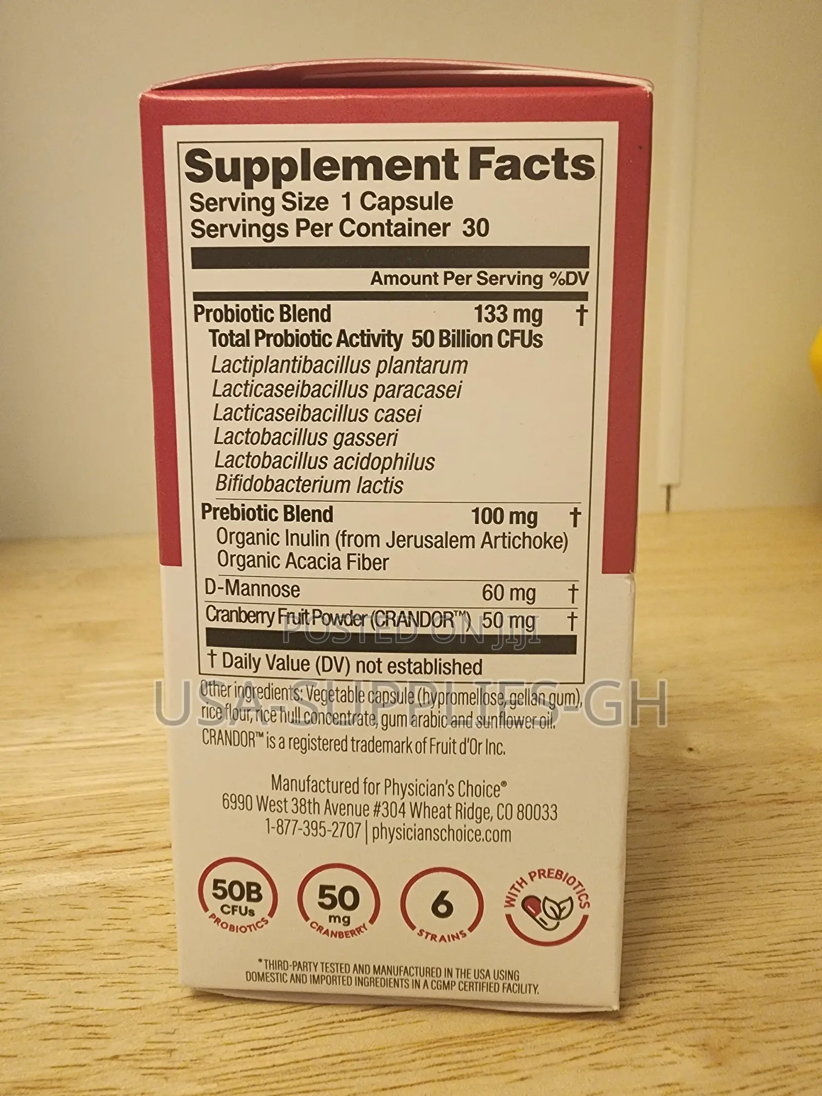 Physician's Choice Probiotics for Women, 30 Ct From Usa