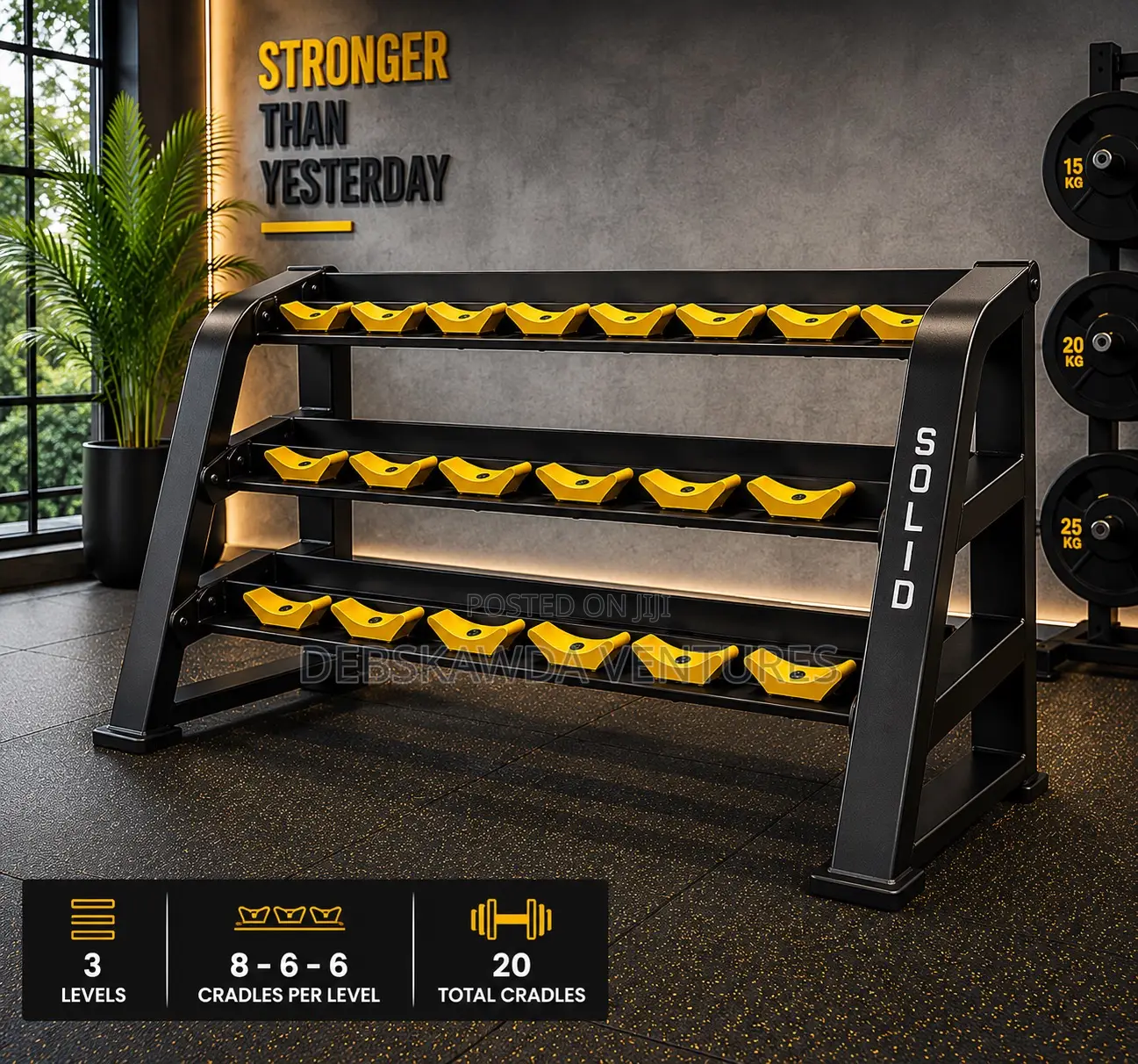 Dumbbell Rack 2level (20pcs)
