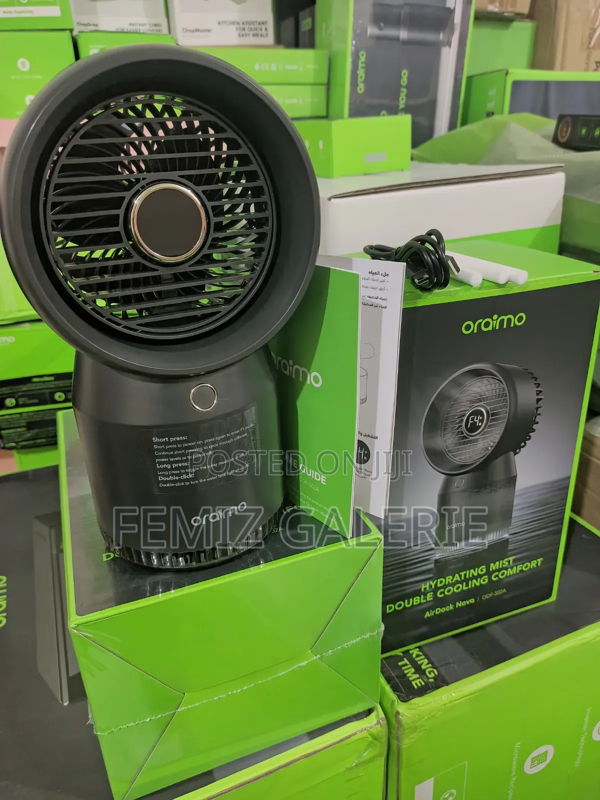 Oraimo Airdock Nova Hydrating Cooling Desktop Fan