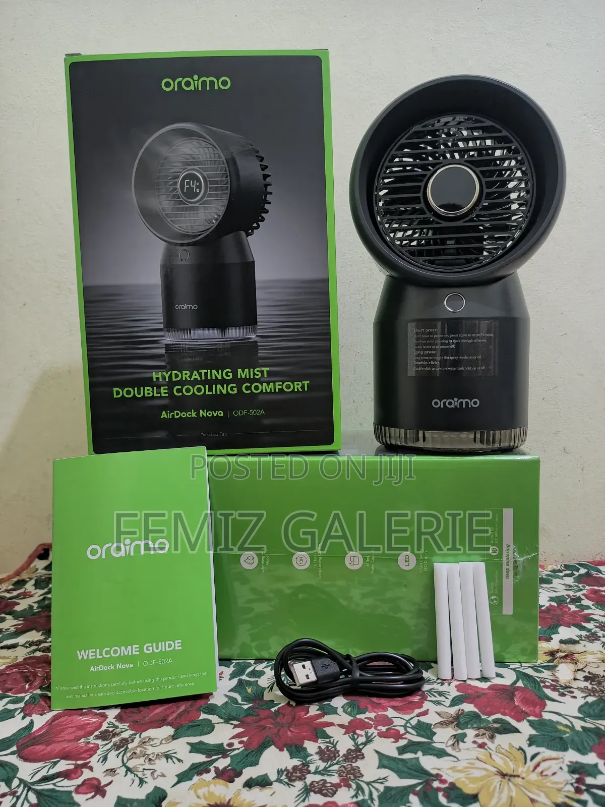 Oraimo Airdock Nova Hydrating Cooling Desktop Fan