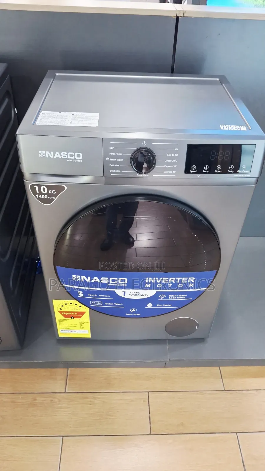 Nasco 10kg Front Load Washing Machine
Nasfl-Js10kg-S