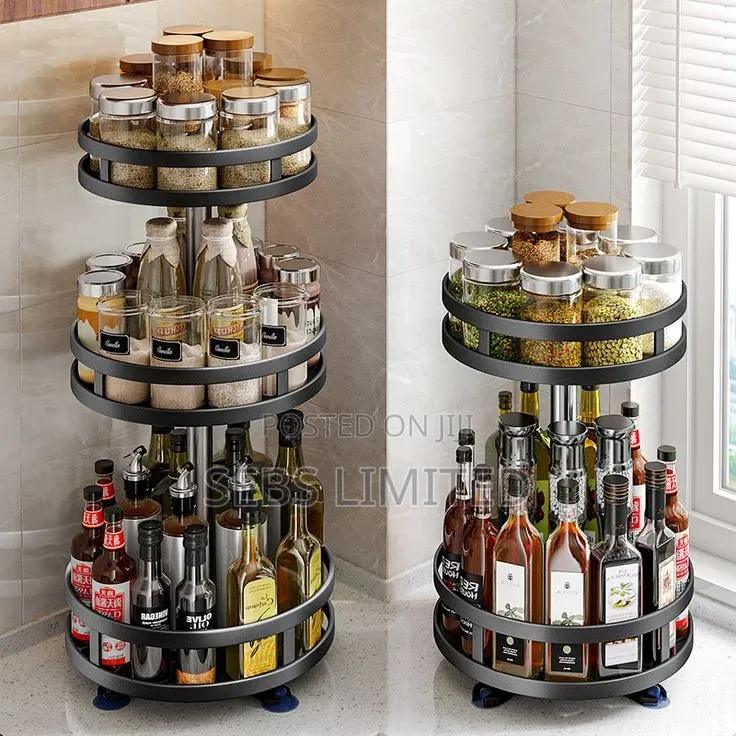 360° Multifunctional Storage Rack - Available In 2 Tier 3 Tier