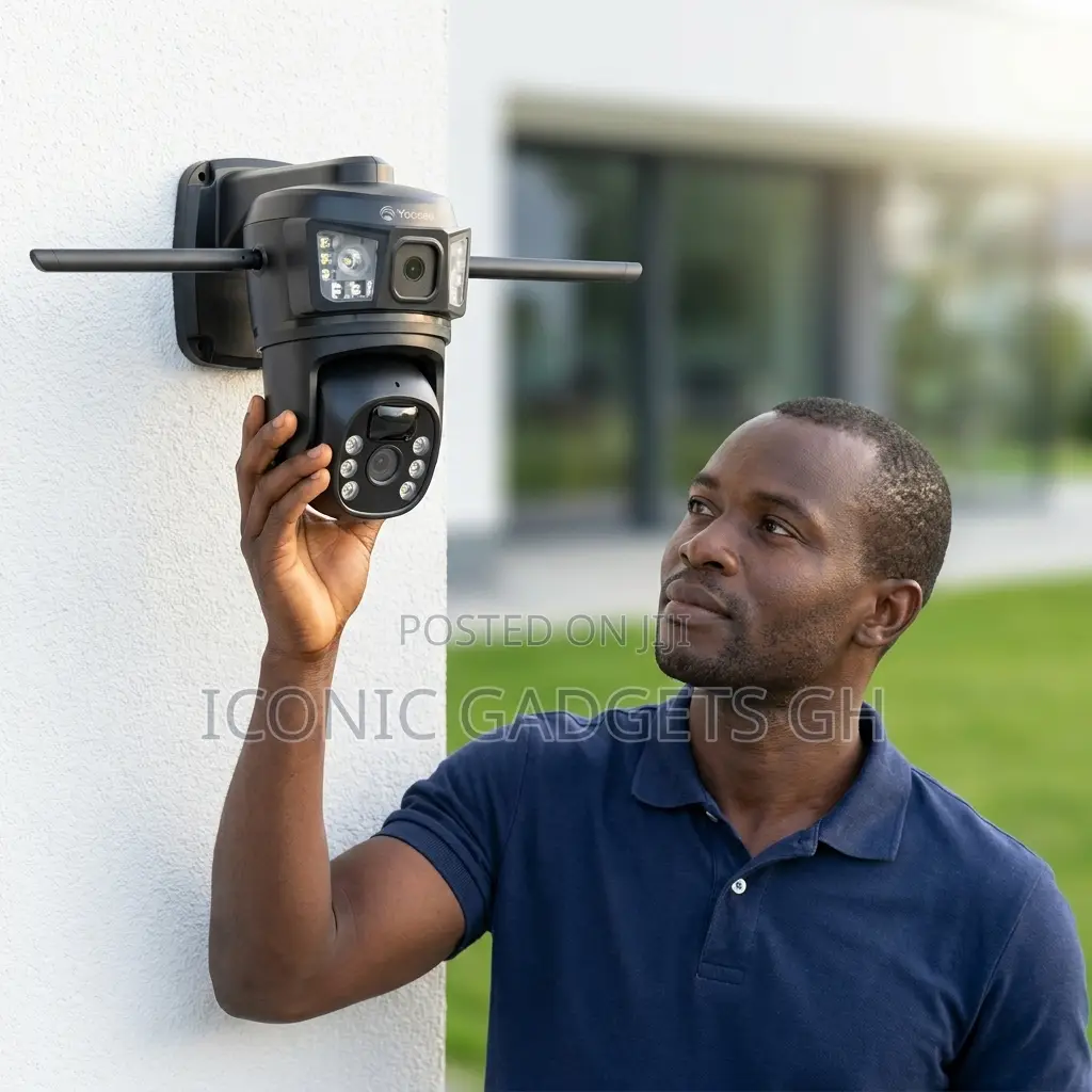 Dual-Lens Solar Security Camera