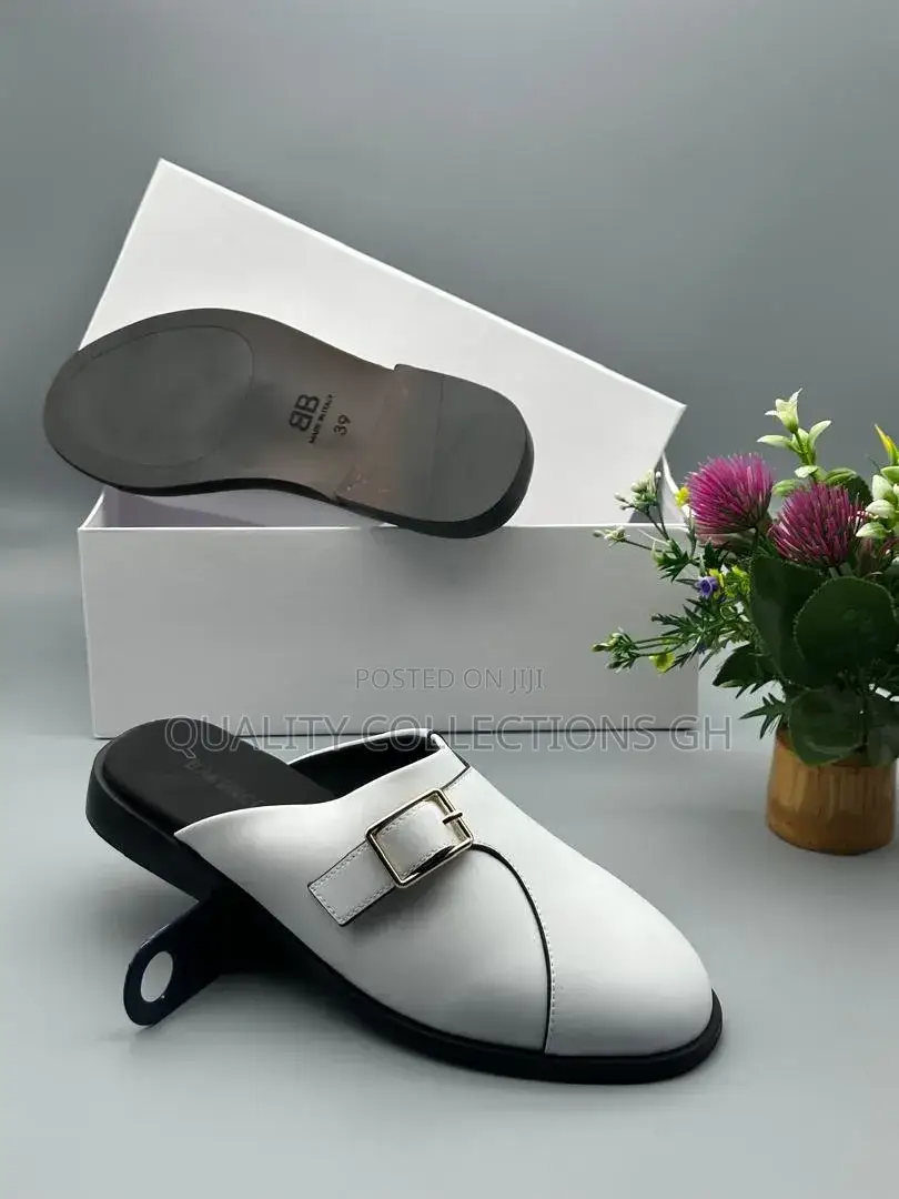 Balenciaga White Half Shoe