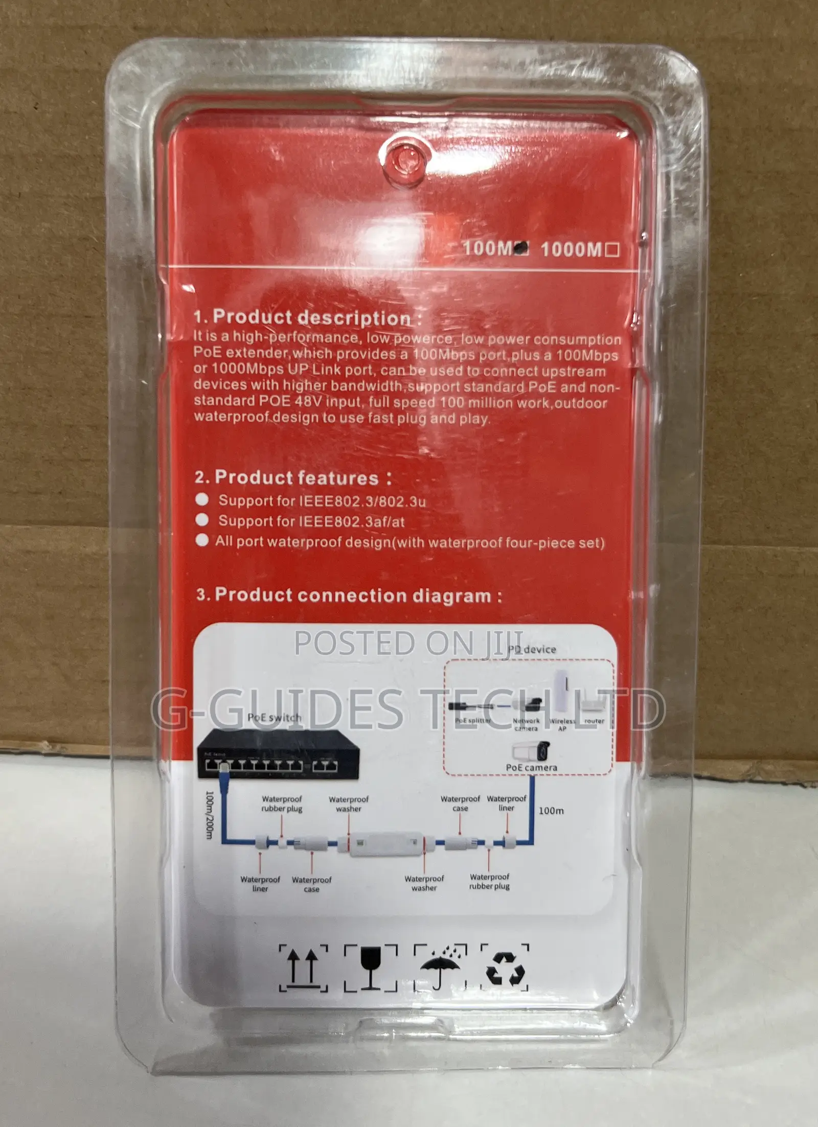 Poe Extender Outdoor, Waterproof Poe Repeater