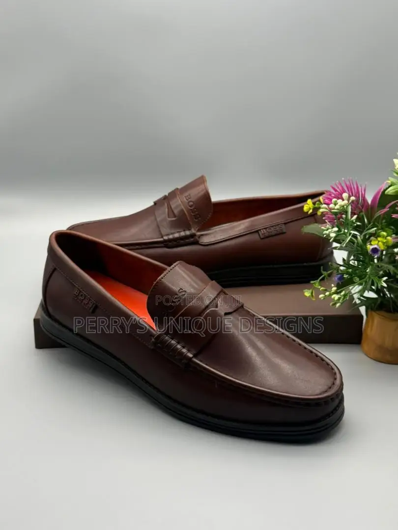 Classic Heritage Leather Penny Loafers – Coffee Brown