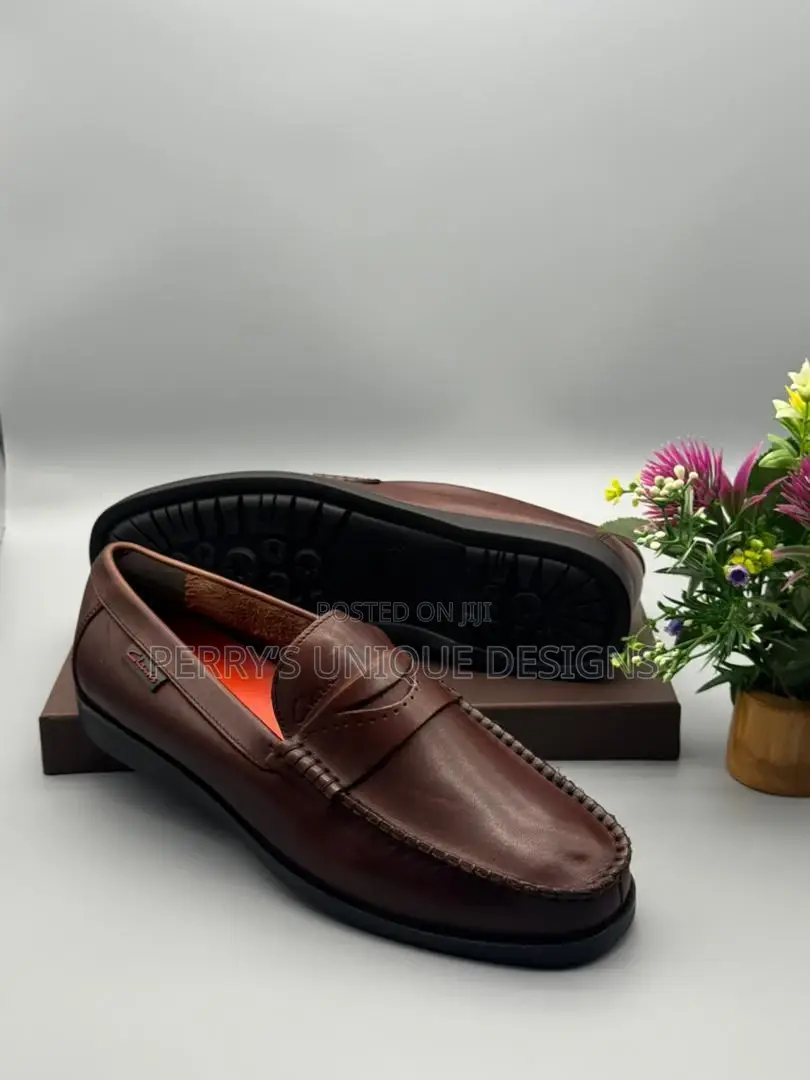 Classic Heritage Leather Penny Loafers – Coffee Brown