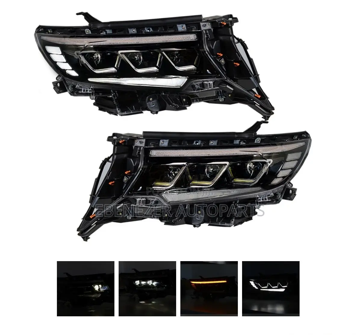 Toyota Land Cruiser Prado Led Spec Headlights 2018 2019 2020 2021 2022