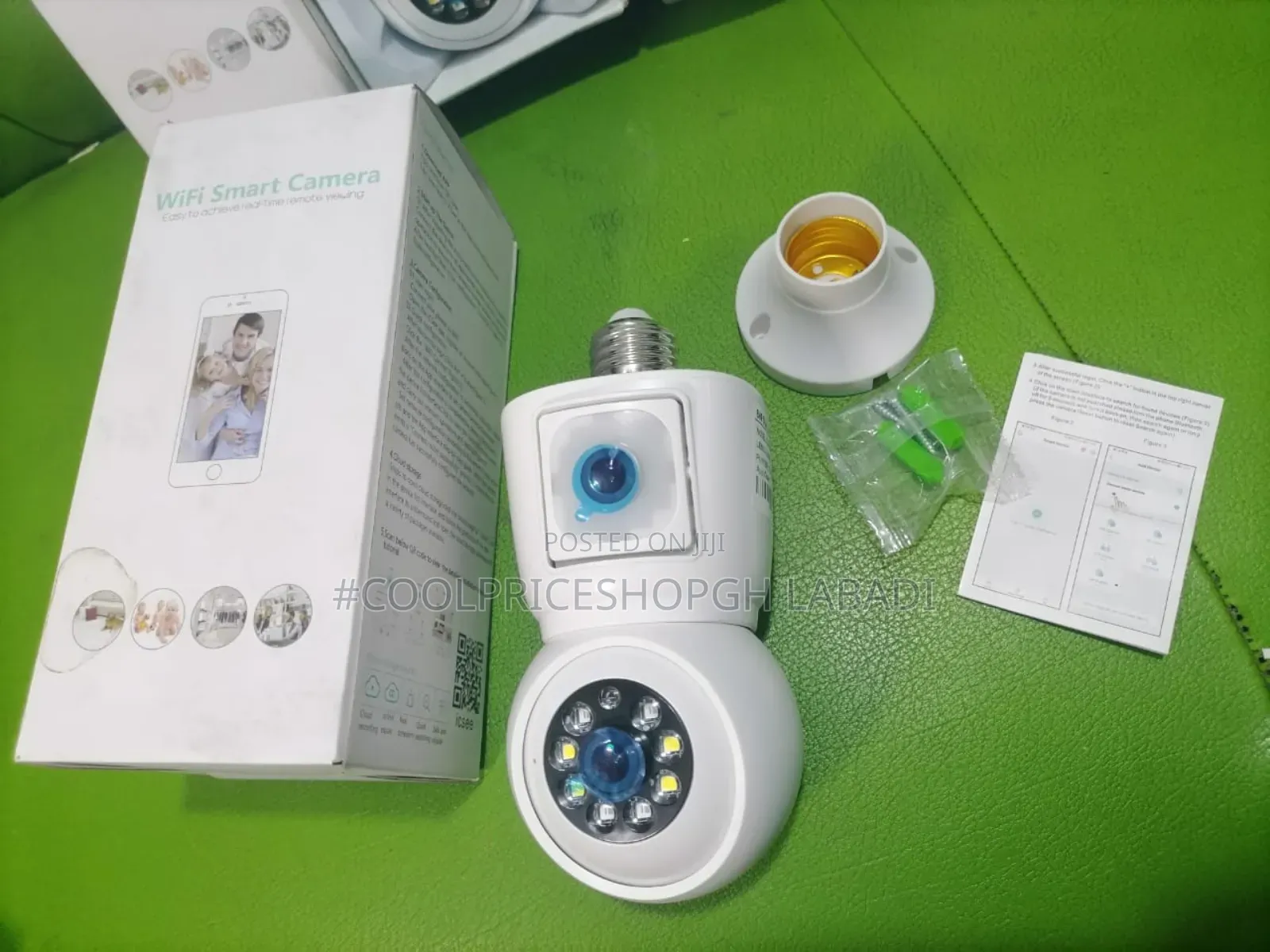 Dual Lens Camera Light Bulb PTZ Mobile Phone Remote View