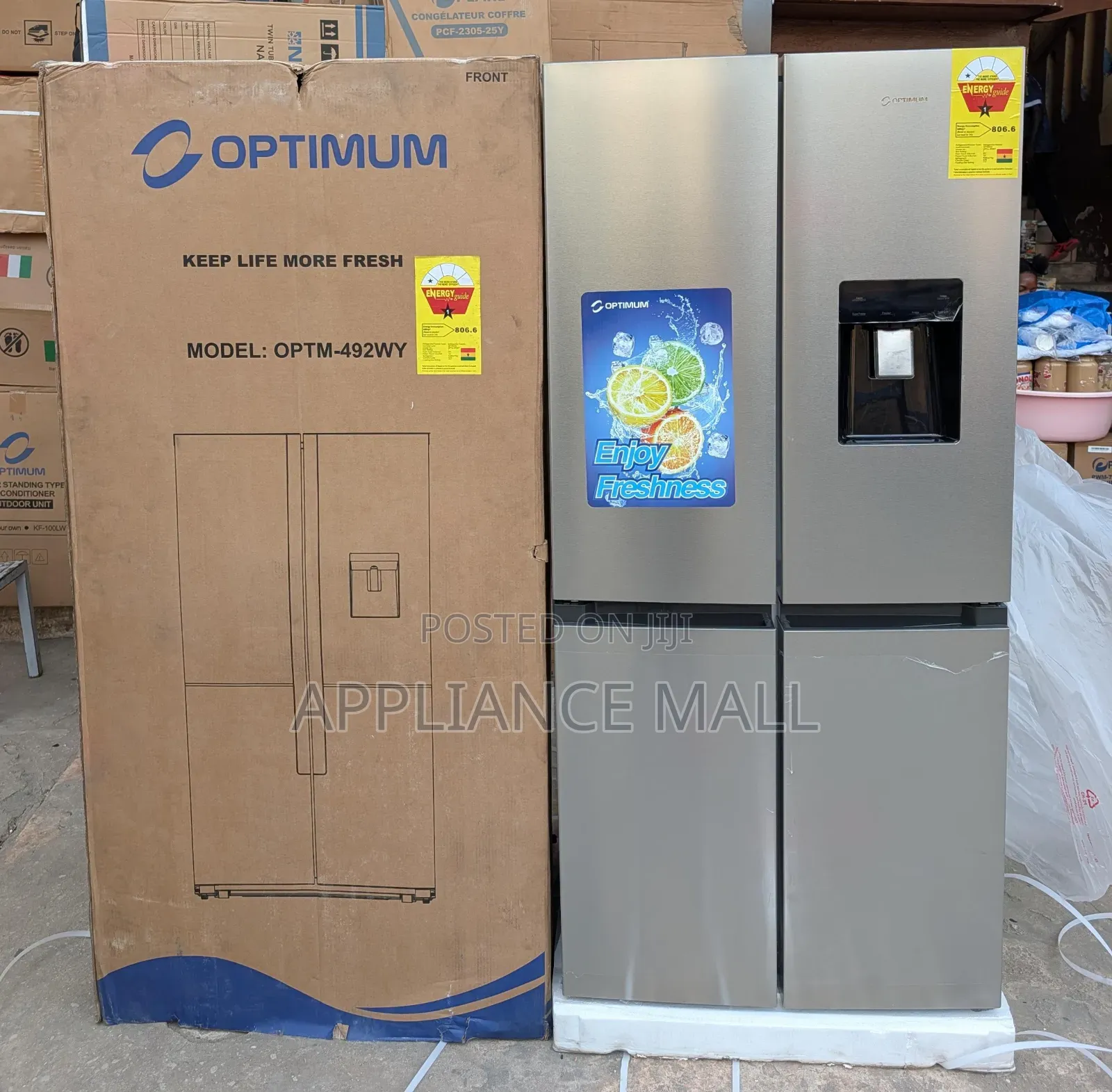 Optimum Fridge French Door 492l