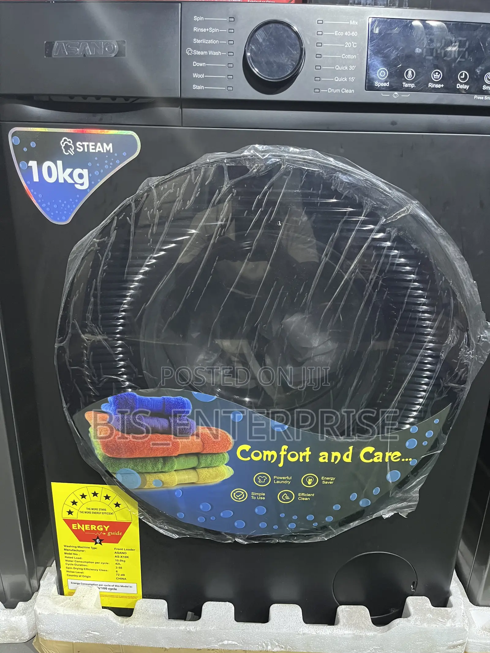 Asano 10kg Fully Automatic Front Load Washing Machine