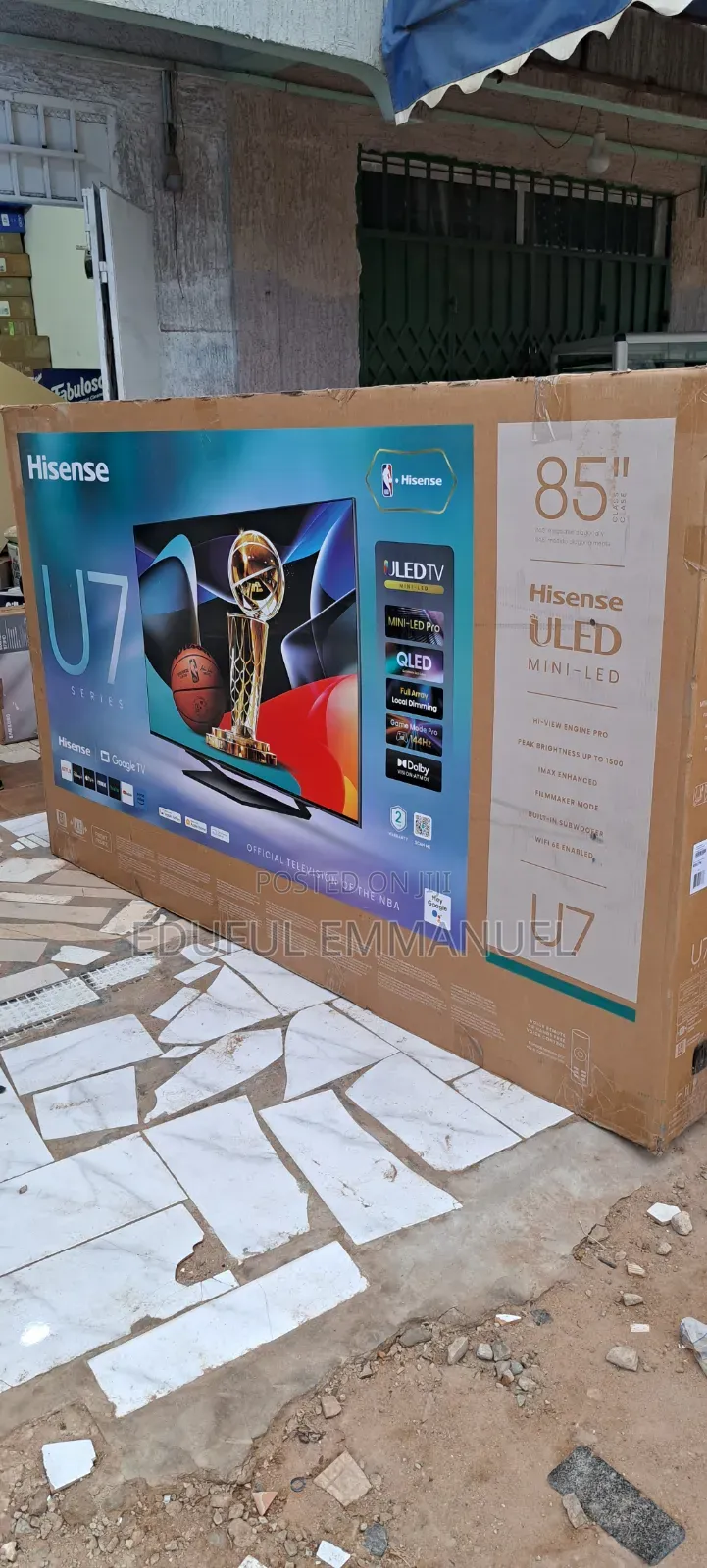 Hisense 85" Class Qled U7 Series Miniled Pro Uled Uhd Smart Google