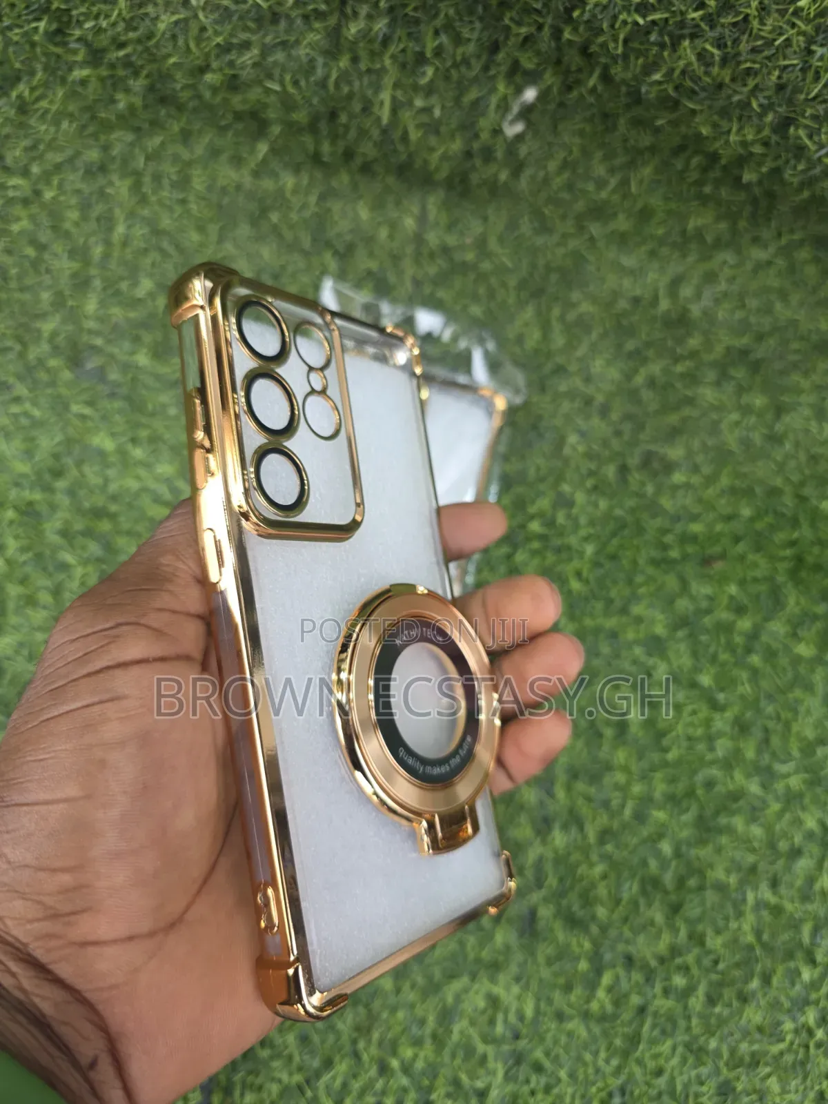 Galaxy S25 Ultra / S26 Ultra Clear Gold Case