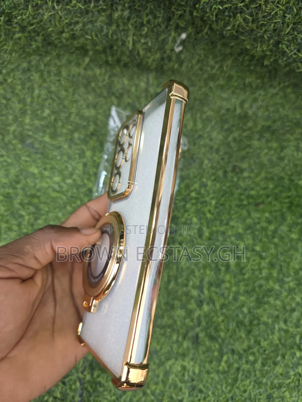 Galaxy S25 Ultra / S26 Ultra Clear Gold Case