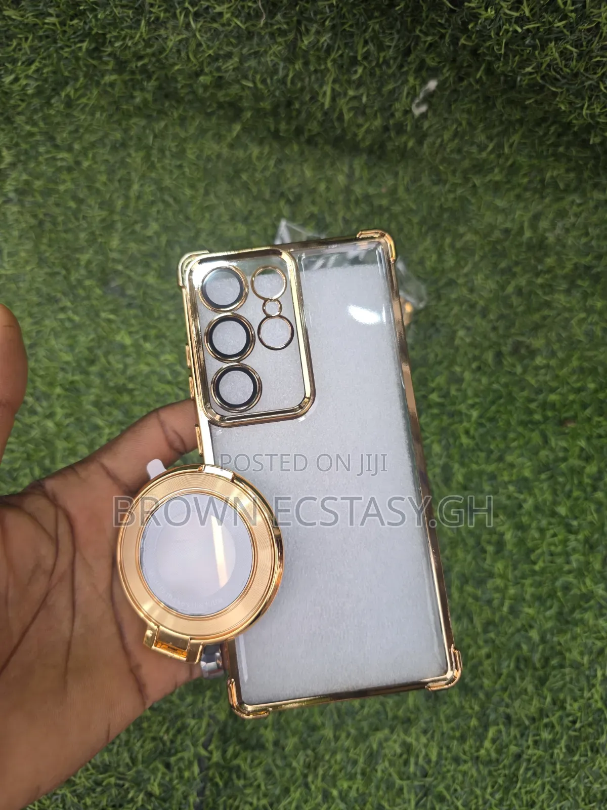 Galaxy S25 Ultra / S26 Ultra Clear Gold Case