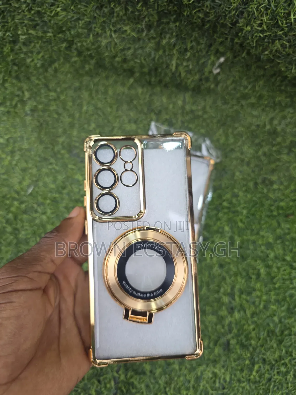 Galaxy S25 Ultra / S26 Ultra Clear Gold Case