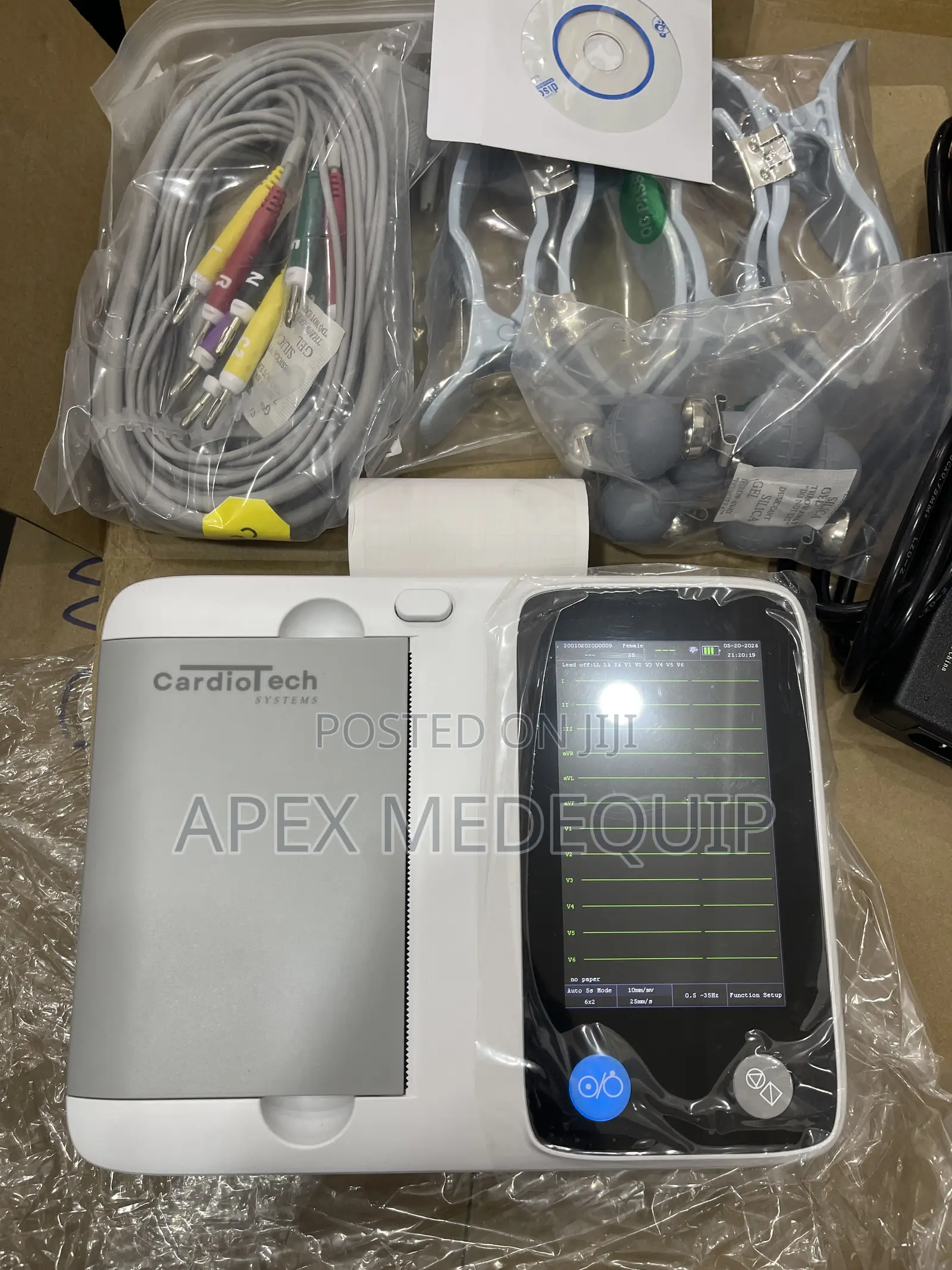 Portable Ecg Machine - 6 Channel ( Torch Screen Battery)
