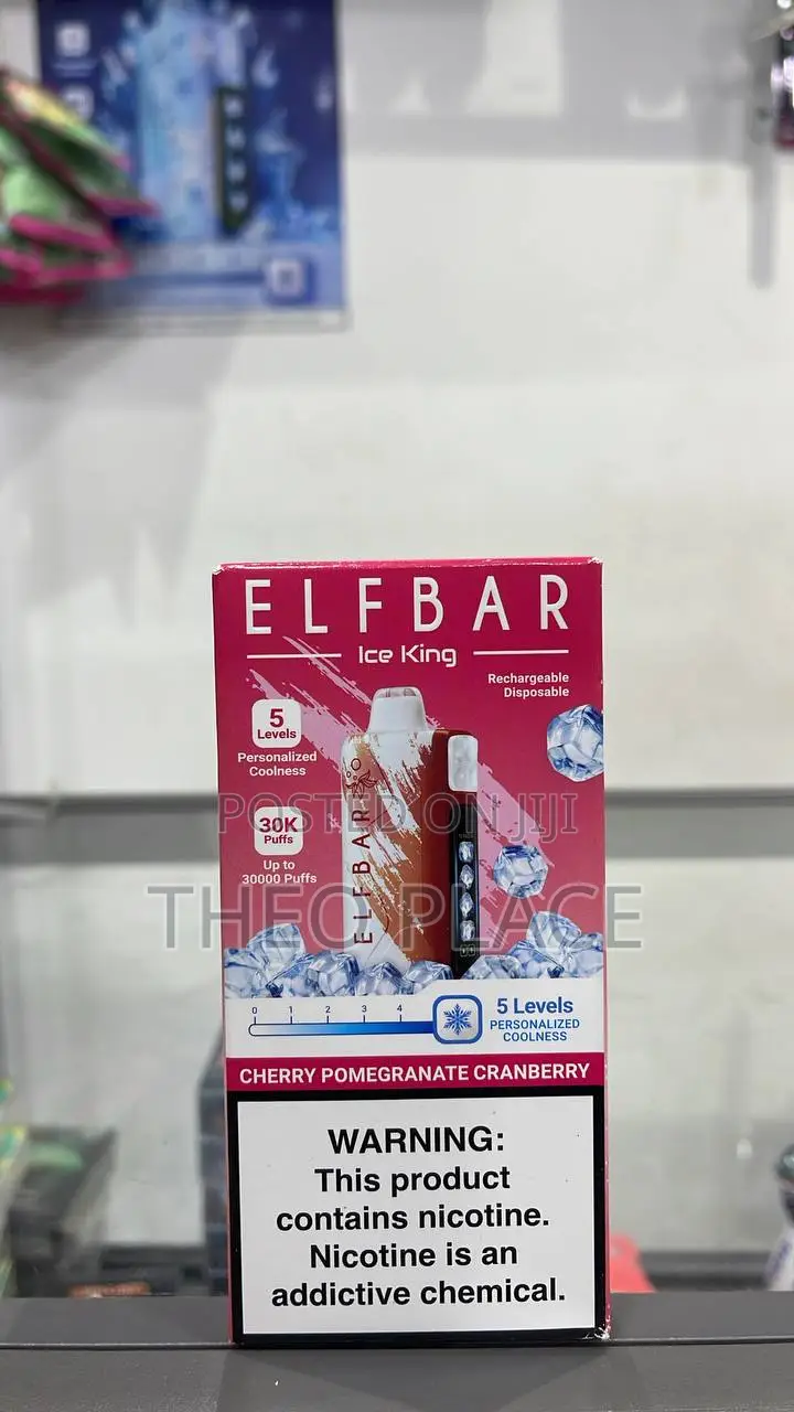 Elf Bar Ice King 30000 Puffs Rechargeable Disposable Vape – Cherry