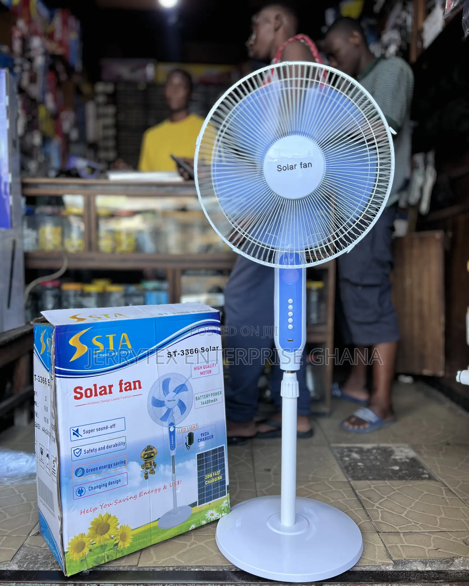 Solar Rechargeable Fan
