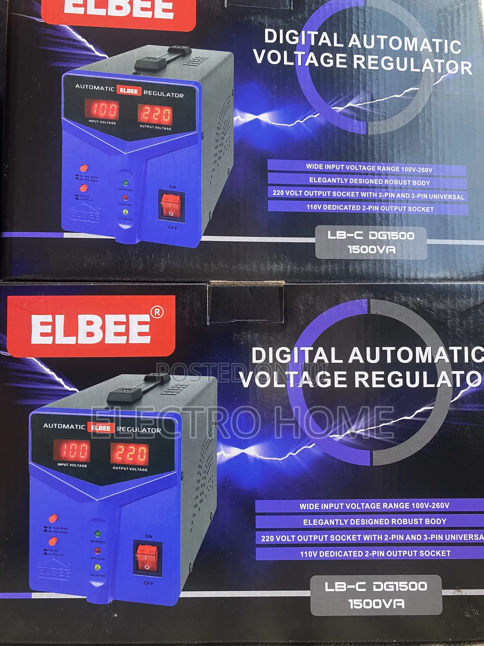 Long Lasting 1500w Elbee Regulator