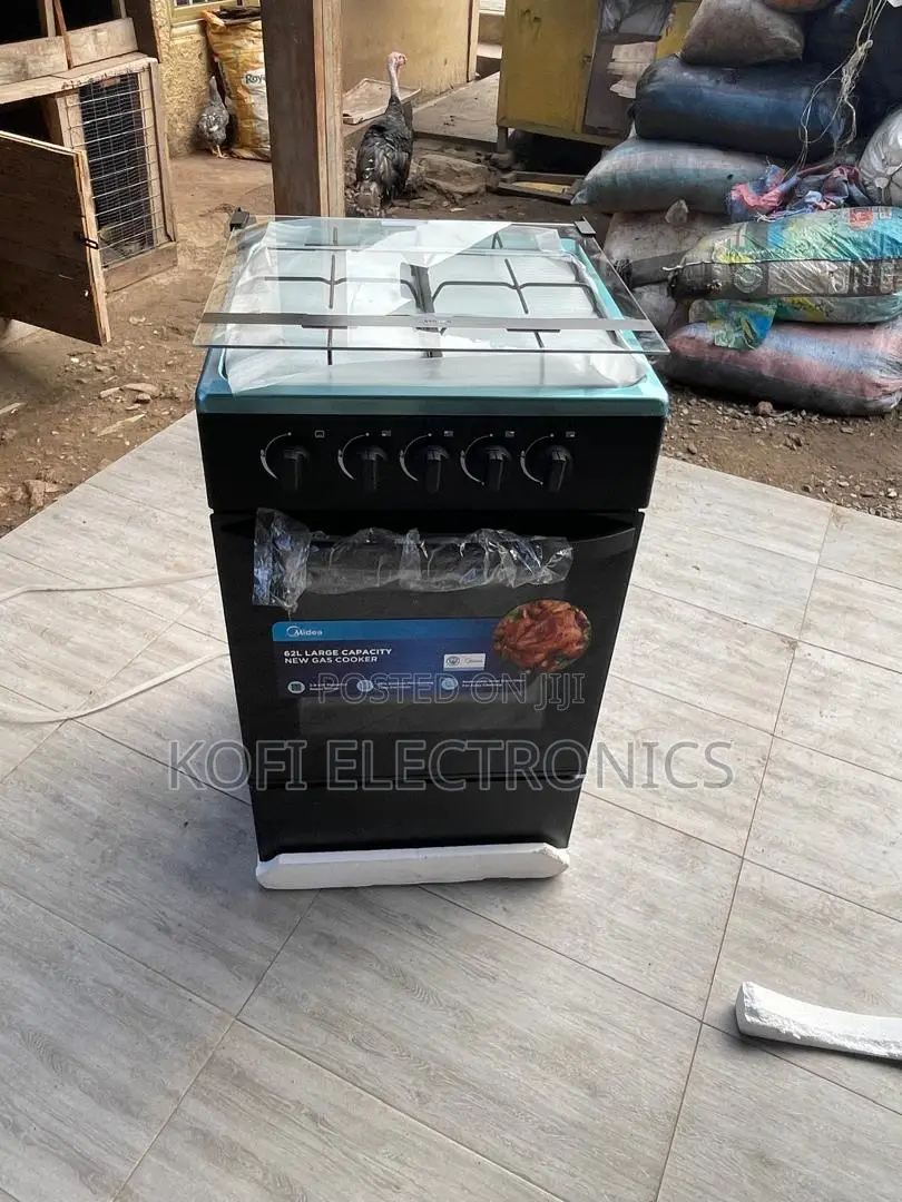 Midea Standing Gas Cooker 4 Burners Large Oven