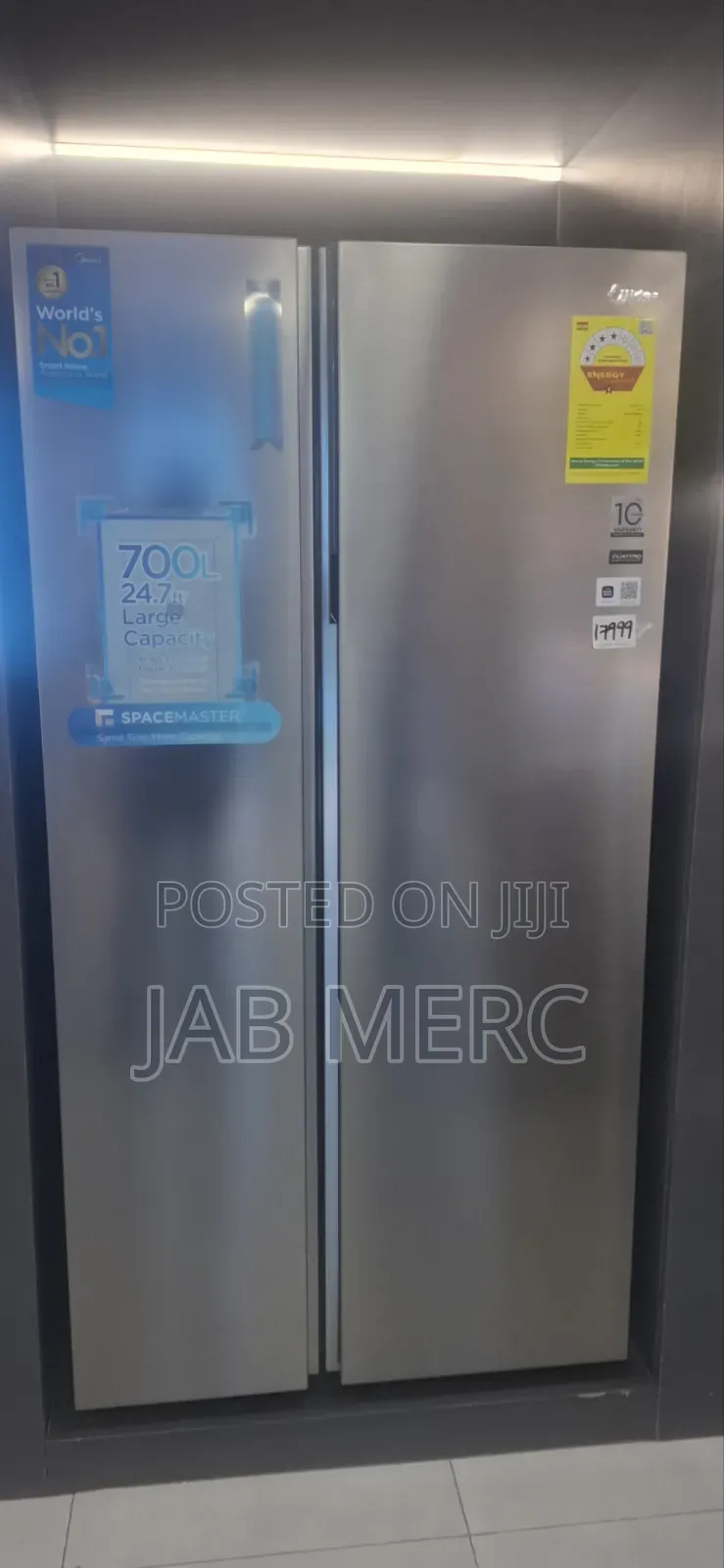 Midea 700l Side by Side, Frost Free Refrigerator |Digital Display|