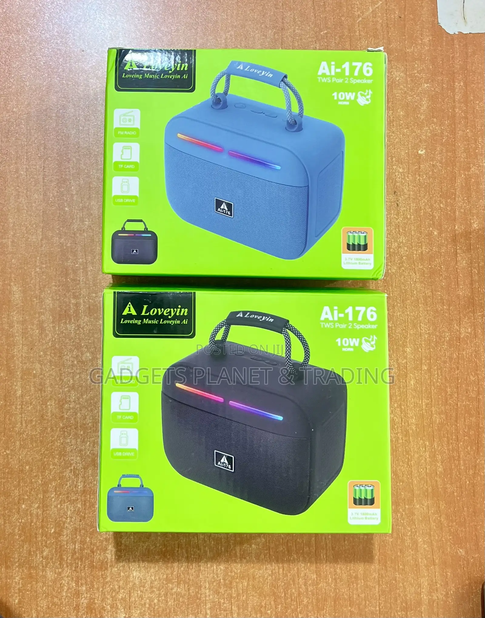 Loveyin Deep Bass Portable 10w Speaker With Fm Radio, Usb Tf Ai-176