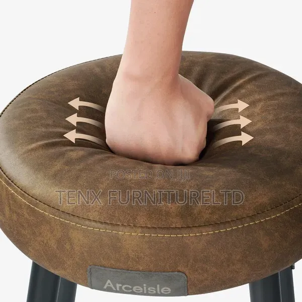 Bar Stool With Metal Base ()