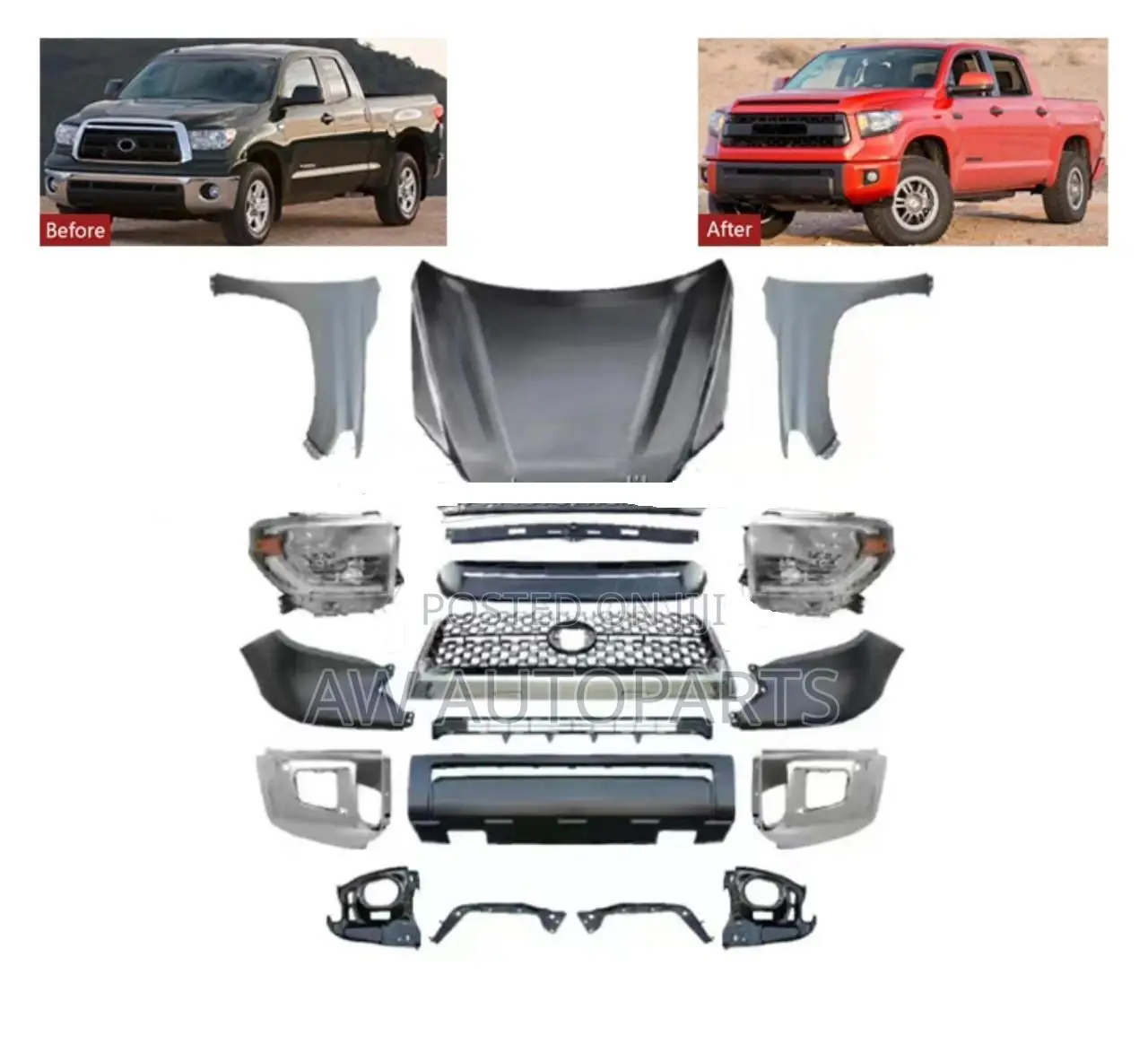 Tundra 2007 Changed to 2014 Body Kit
