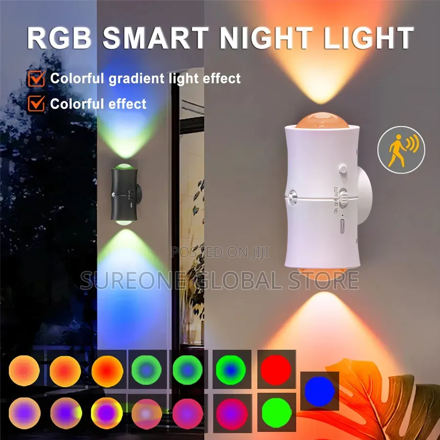Sensor Led Wall Light Tricolor