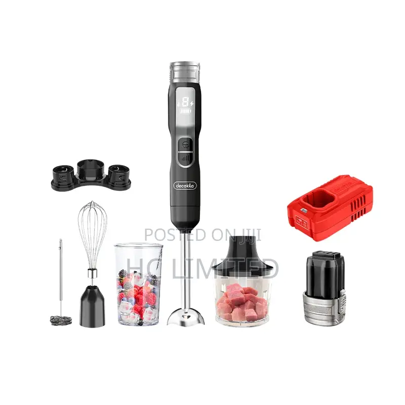 Decakila Cordless Hand Blender 5-in-1 Set (Rechargeable) - Kejb056b