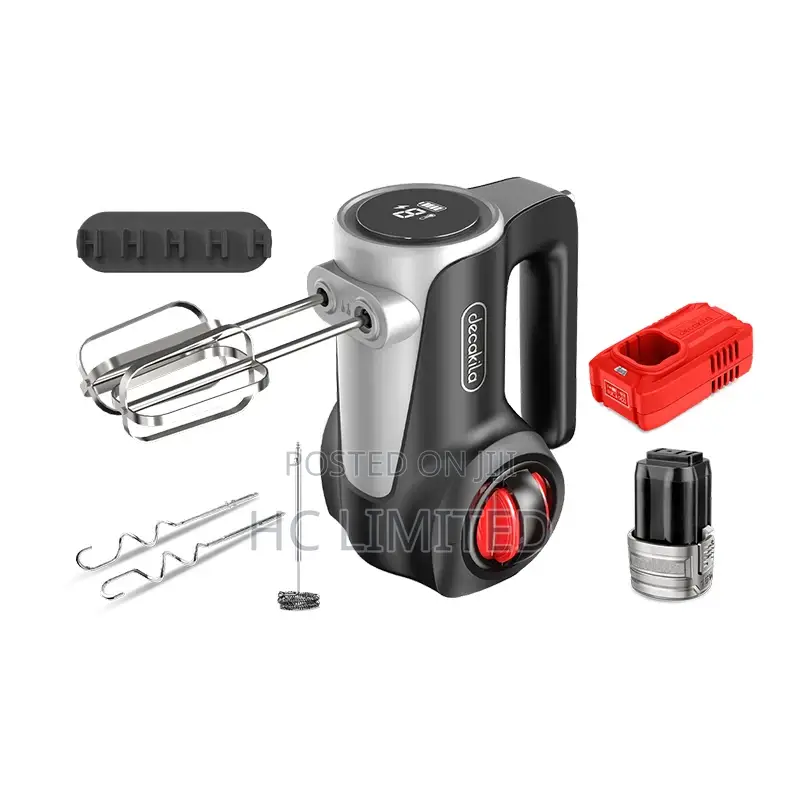 Decakila Cordless Hand Mixer 125w (Rechargeable) - Kemx023b