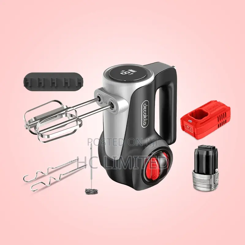 Decakila Cordless Hand Mixer 125w (Rechargeable) - Kemx023b