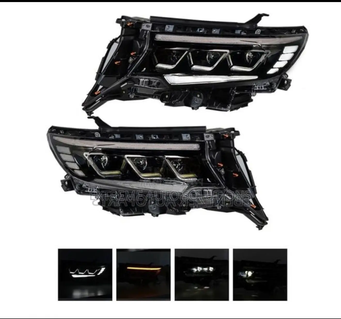 Toyota Land Cruiser Prado Led Spec Headlights 2018 2019 2020 2021 2022