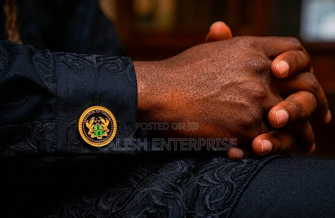 Premium Ghana Coat of Arms Cufflinks – Luxury Men's Accessories