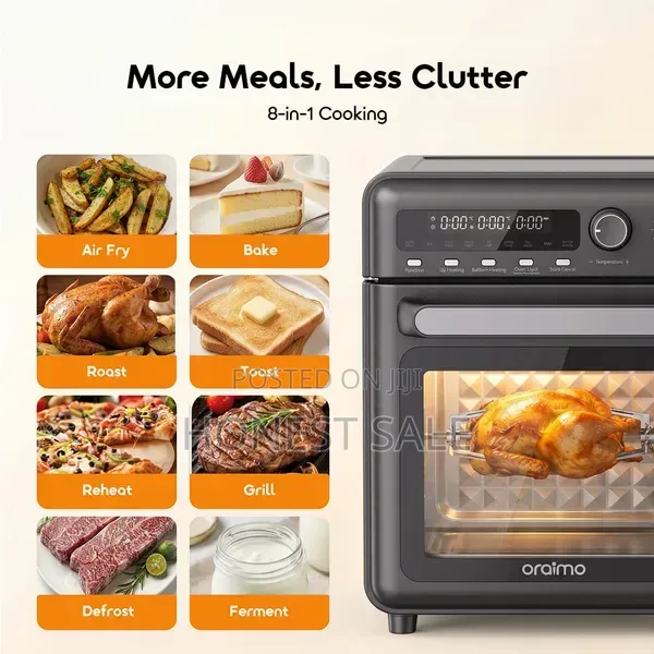 Oraimo Bakeair Pro 8-in-1 20l 230°C Large-Capacity Air Oven