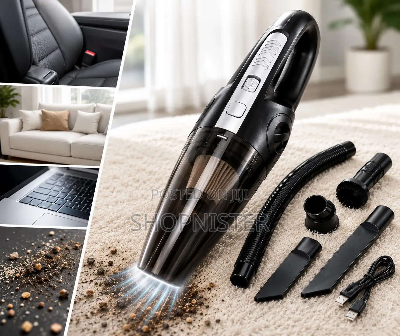 Powerful Portable Handheld Vacuum Cleaner – Clean Anywhere Anytime!