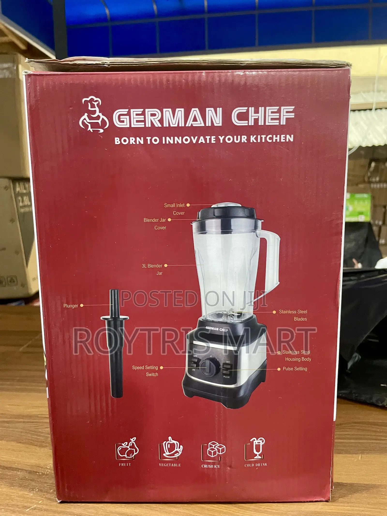 German Chef Heavy Duty Commercial Blender 3l