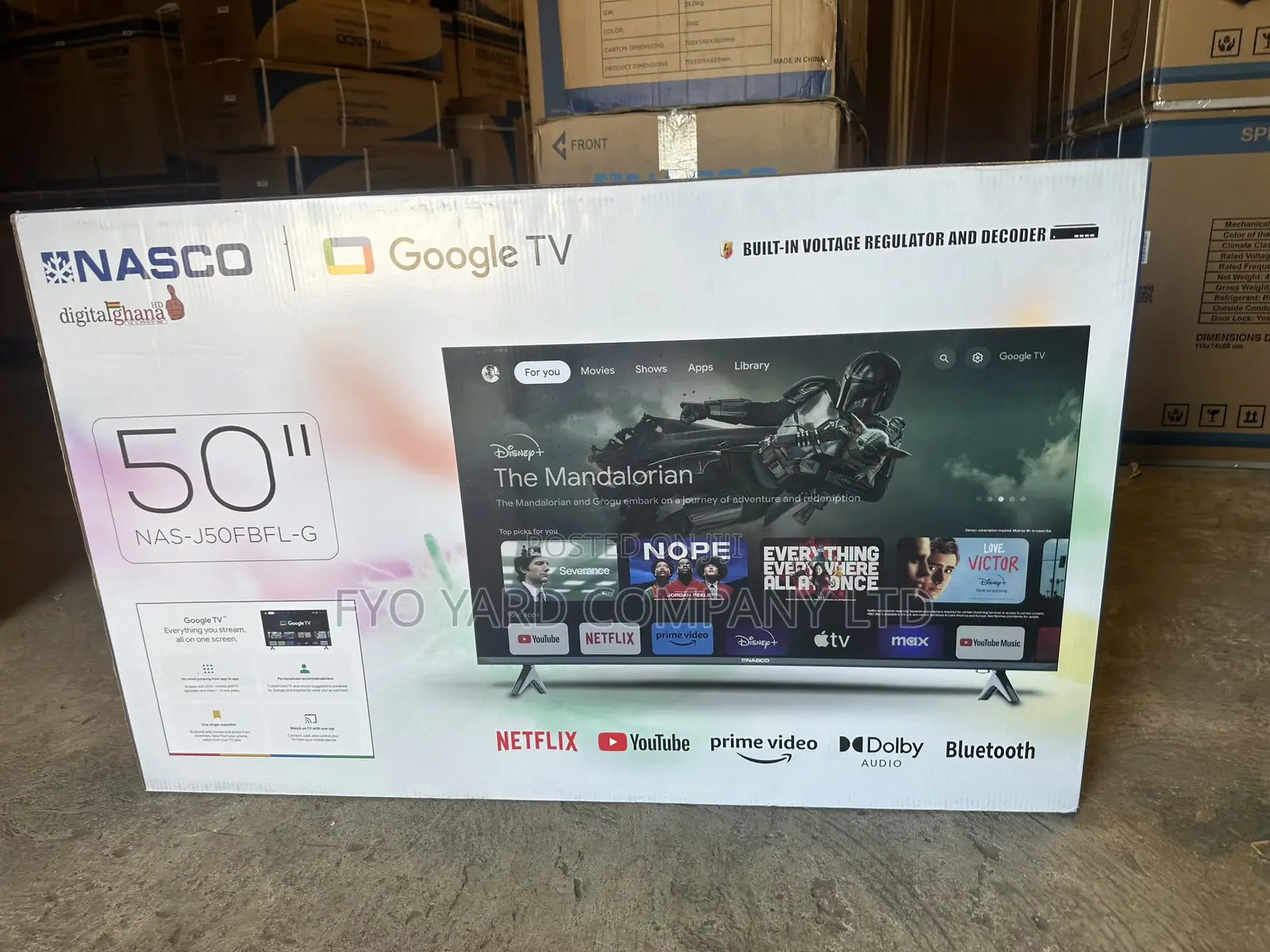 Nasco 50 -Inch Full Hd Smart Digital Satellite Android Tv