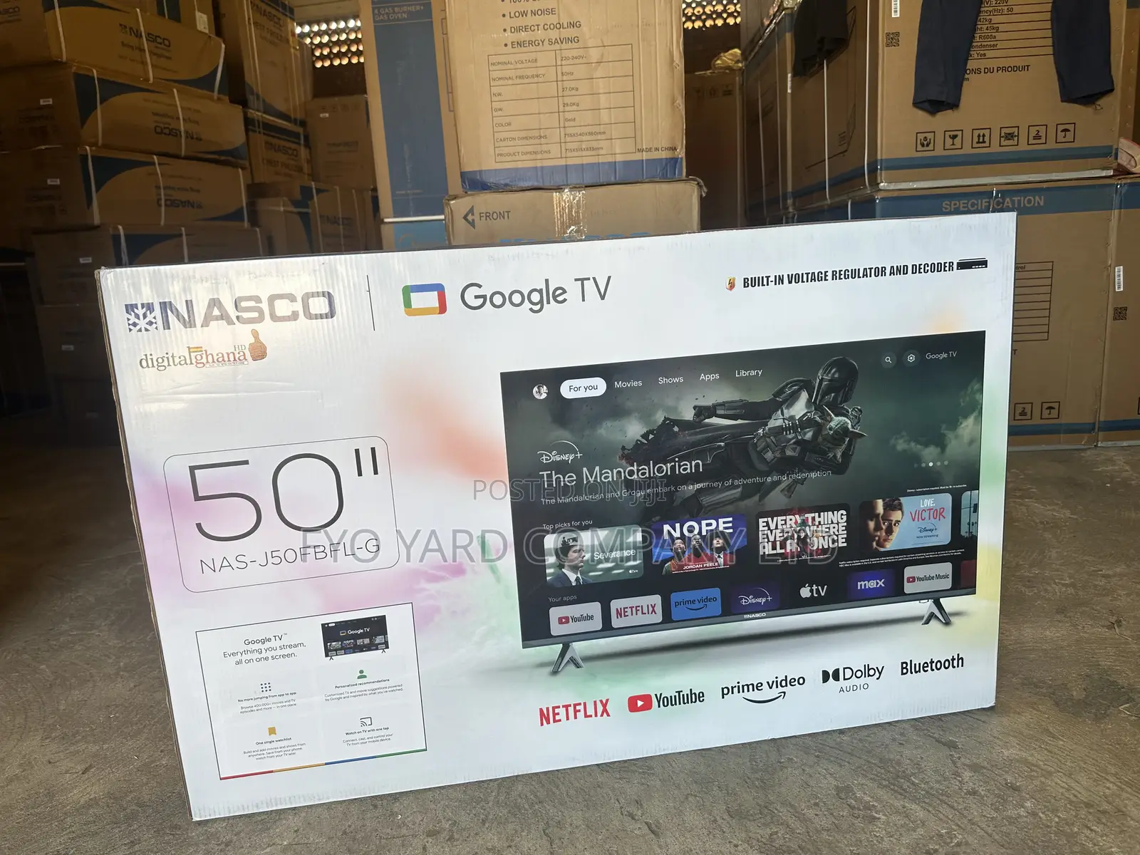 Nasco 50 -Inch Full Hd Smart Digital Satellite Android Tv