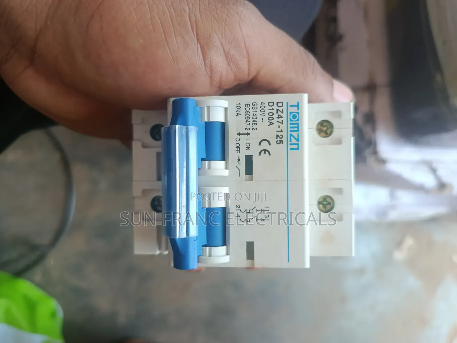 2-Pole 100a Miniature Circuit Dc Breaker (Mcb)
