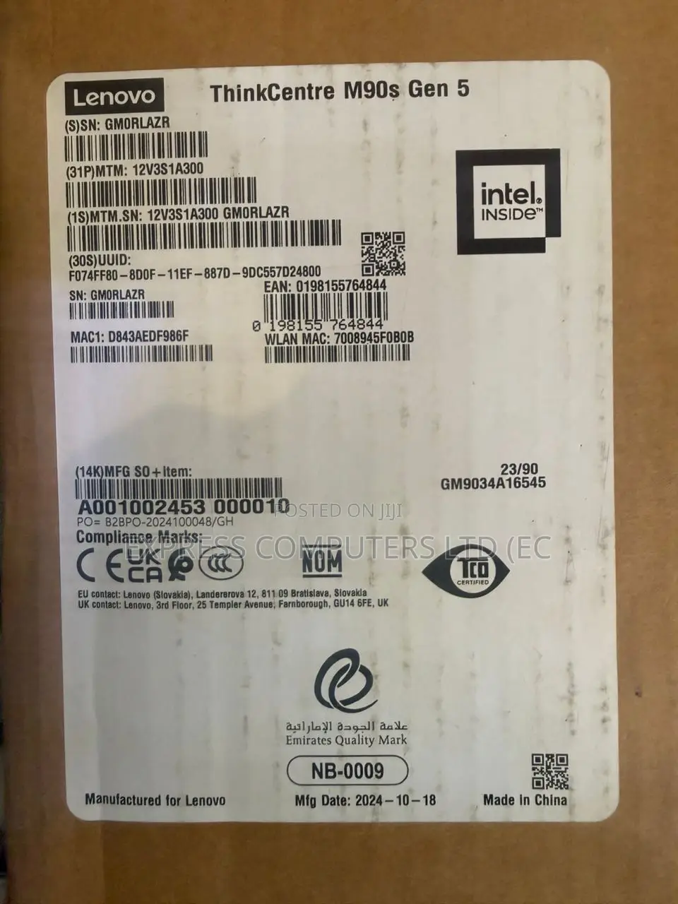 New Lenovo ThinkCentre M900 8GB Intel Core i5 SSD 512GB