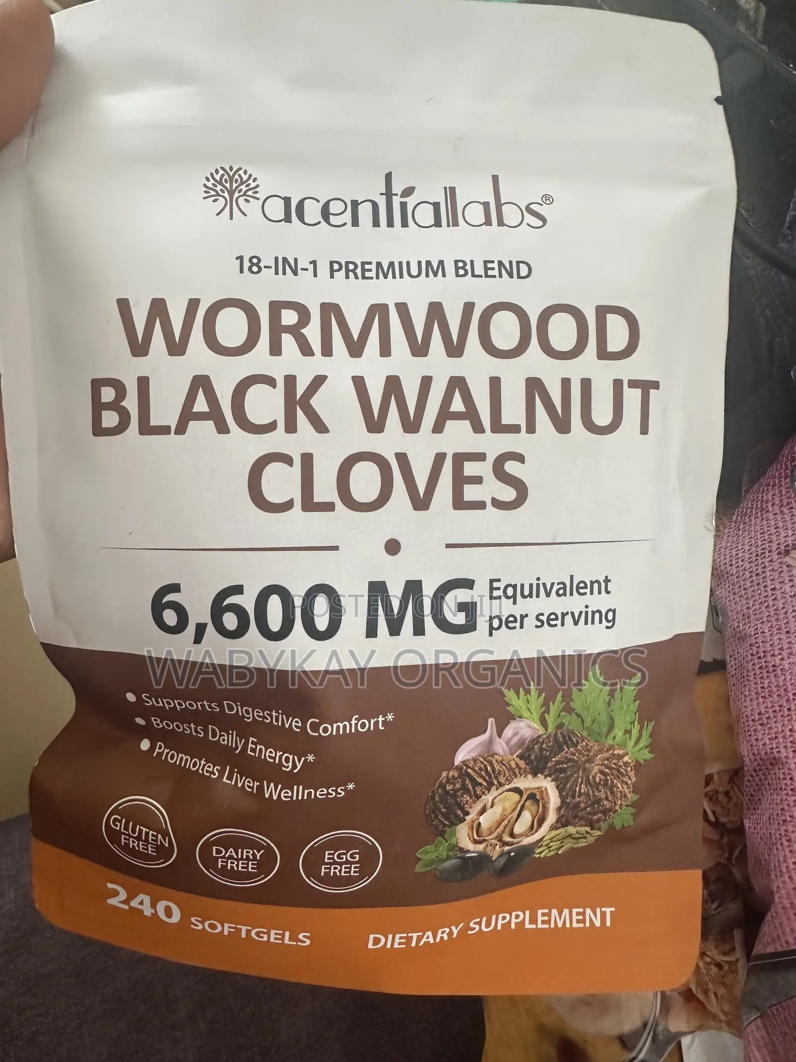 Wormwood Black Walnut Cloves 240 Softgels