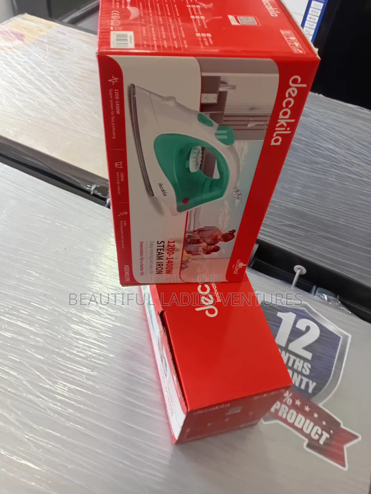 Compact Steam Iron With Continuous Steam Function
