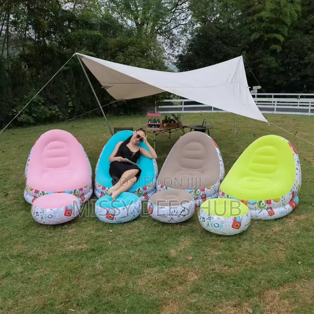 Inflatable Sofa With Foot Rest With Design