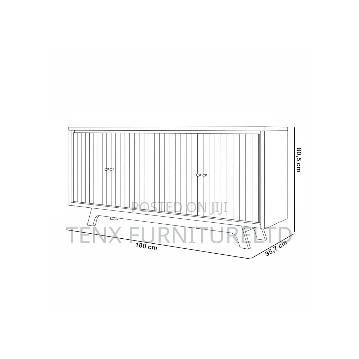 Buffet/Sideboard Counter With 4 Doors(Acasia)