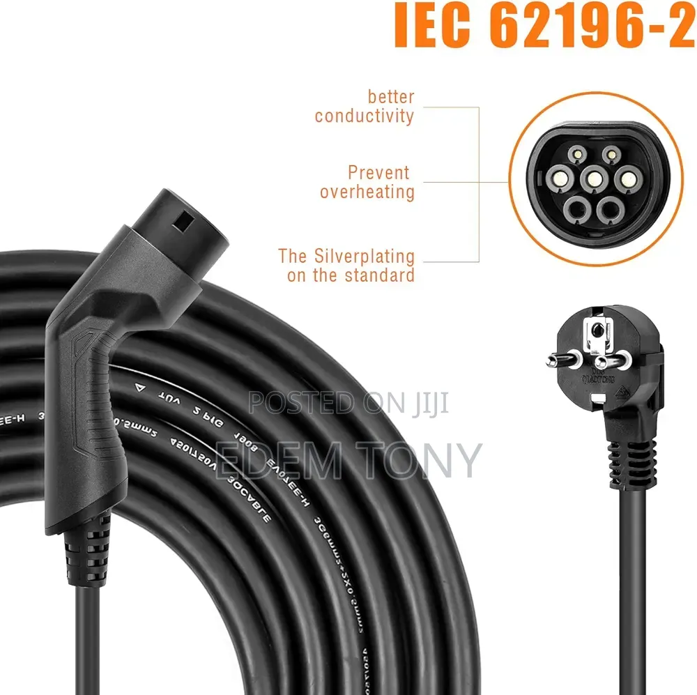 Portable Ev Charger. Electric Car Charger Cee Plug Type 2